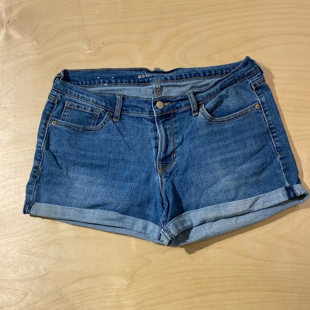Old Navy Women's Blue Denim Shorts 10 (LY)